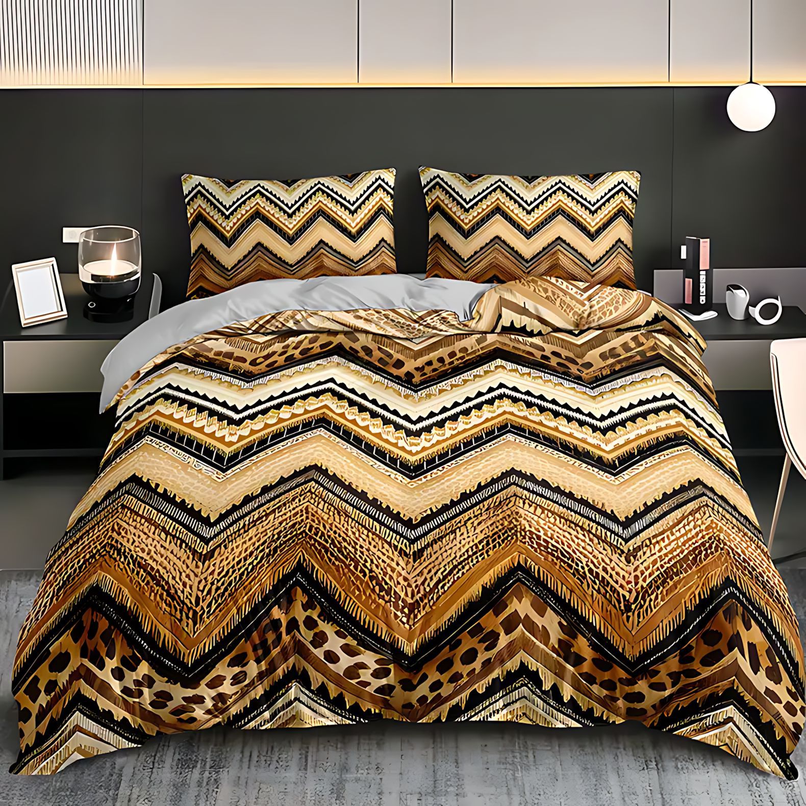 TEMU / JIT nuevo patrón geométrico de impresión digital de alta definición de impresión digital confortable edredón de lana abrasiva