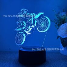 �羳����3DСҹ������Ħ��܇��ɫUSB�|���߲��b��LED���^�YƷ��
