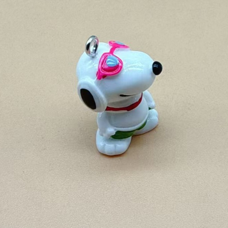 立体漫画かわいい子犬樹脂アクセサリークリーム接着剤 DIY 携帯電話ケースヘアピンキーホルダーペンダント車の装飾品|undefined