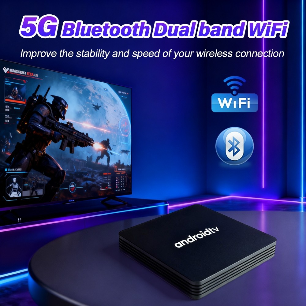 网络机顶盒双频网络高清家用安卓15电视机顶盒