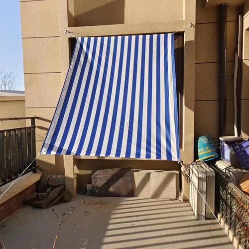 Cross-border Amazon Japan Best Selling Balcony Net Sunshade Net Privacy Net Strip Sunshade Net Color Stripe Sunshade Cloth
