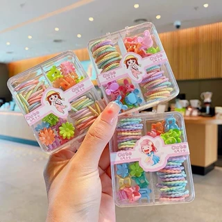 定制小皮筋小抓夹混合收纳盒装宝宝少发量不伤发儿童批货工厂直销