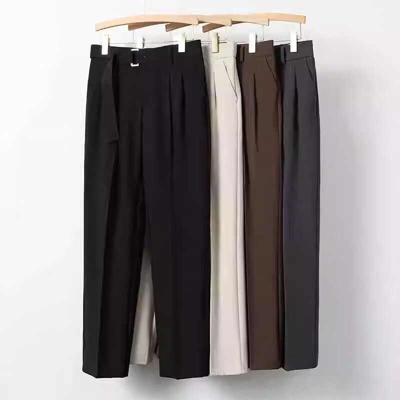 Suit Pants Men's Draping High-end Straight Pants Spring and Autumn Loose Wide Leg Casual Fashionable Korean Style Pants