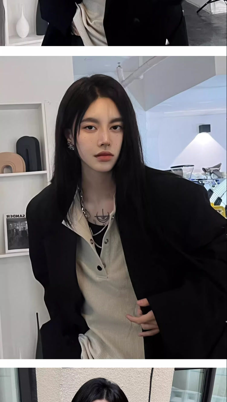 Black Slim-fit Women's Blazer For Spring Autumn Elegant Jacket_voghion.com