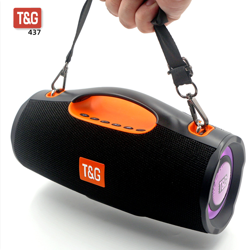 Transfronterizo TG437 portable altavoz Bluetooth 20W portátil iluminación portátil LED TWS subwoofer audio Bluetooth