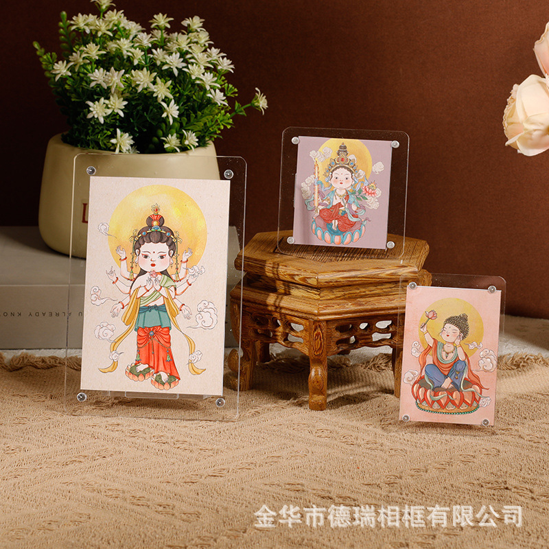 Creative Cartoon Transparent Acrylic Mini Magnetic Refrigerator Sticker Photo Frame Long Rectangular Small Photo Frame No Drilling Required Creative Cartoon Transparent Acrylic Mini Magnetic Refrigerator Sticker Photo Frame Long Rectangular Small Photo Frame No Drilling Required