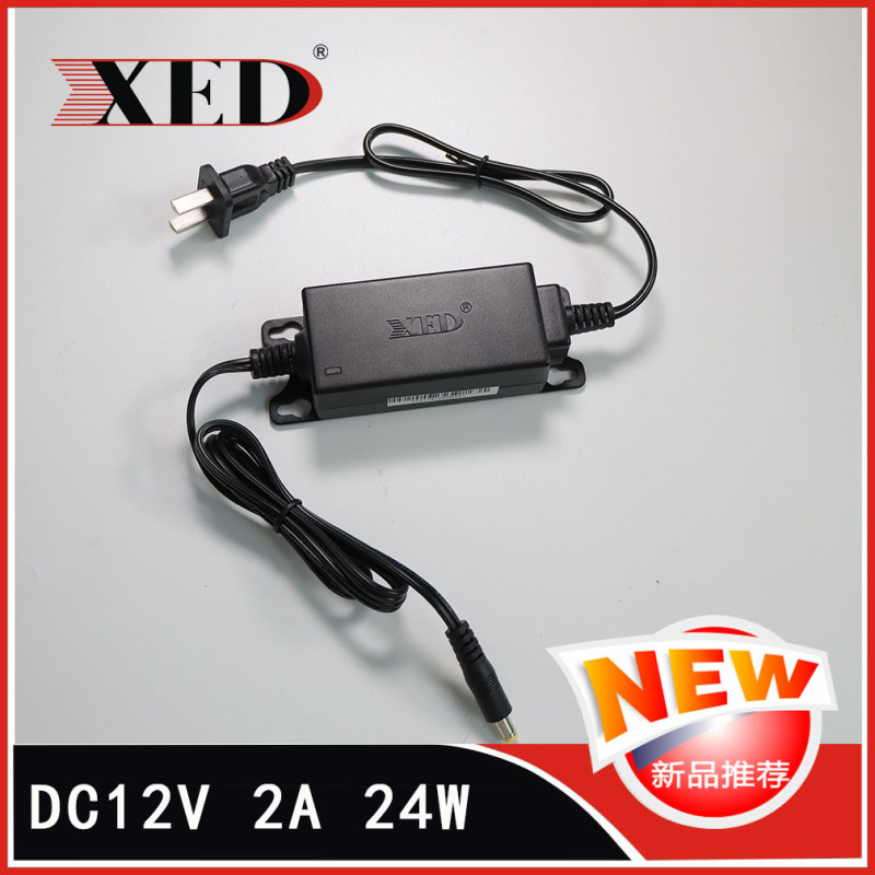 Shenzhen Genuine Xed Power Supply 12V2A Adapter 3C Certified Monitoring 24W Camera Efficient and Energy-Saving