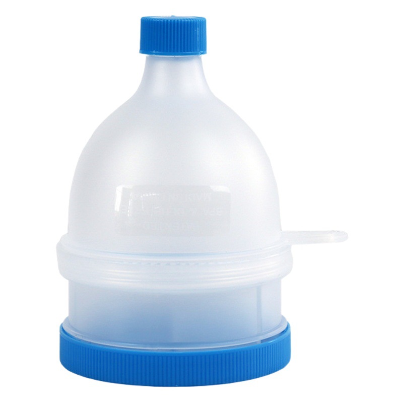Tianqi protein powder box portable powder box funnel with partition plastic box Mini small capacity protein powder box set