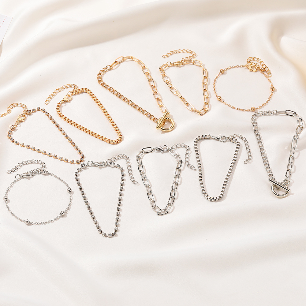 Geometric Fashion Artificial Gemstones Alloy Bracelets Wholesale display picture 2