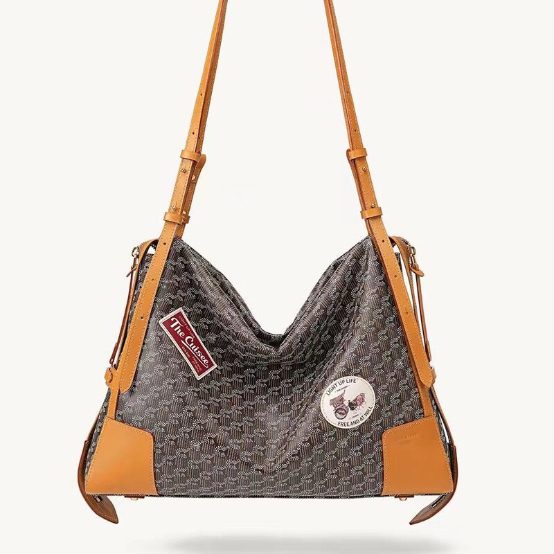 Cuisee/Cui's New Casual Tote Bag, Large Capacity, Unisex Genuine Leather Commuter Shoulder Bag, Crossbody Bag Cuisee/Cui's New Casual Tote Bag, Large Capacity, Unisex Genuine Leather Commuter Shoulder Bag, Crossbody Bag