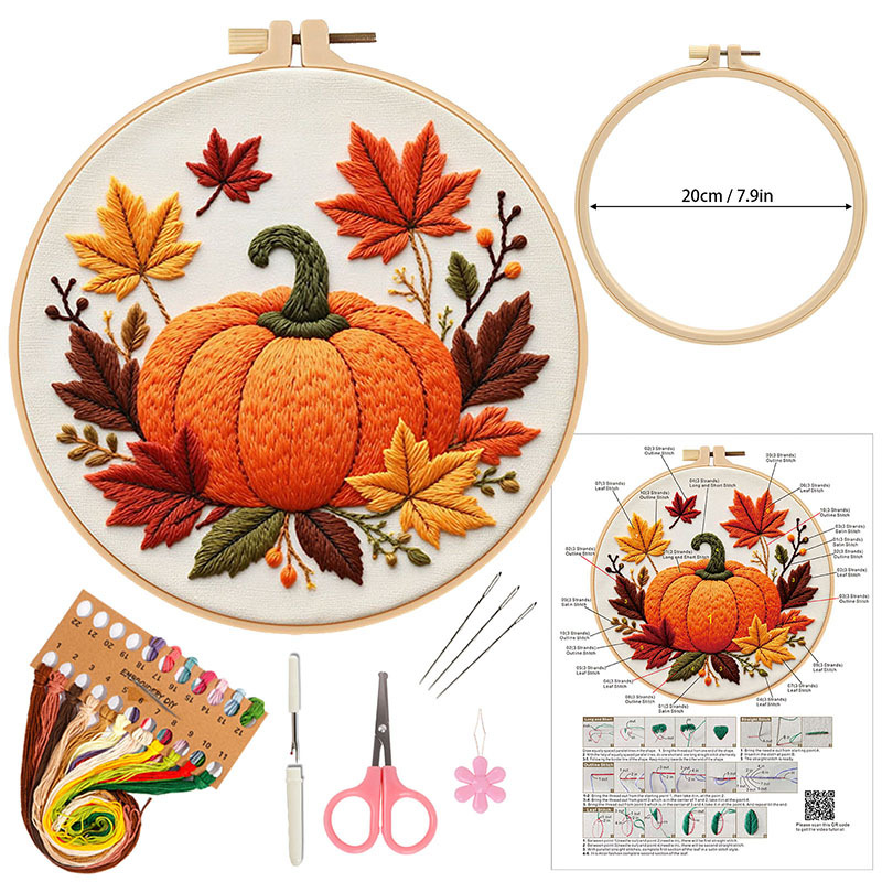 Cx1386 + bolso Rosa + bordado de bambú de imitación estirado 20cm