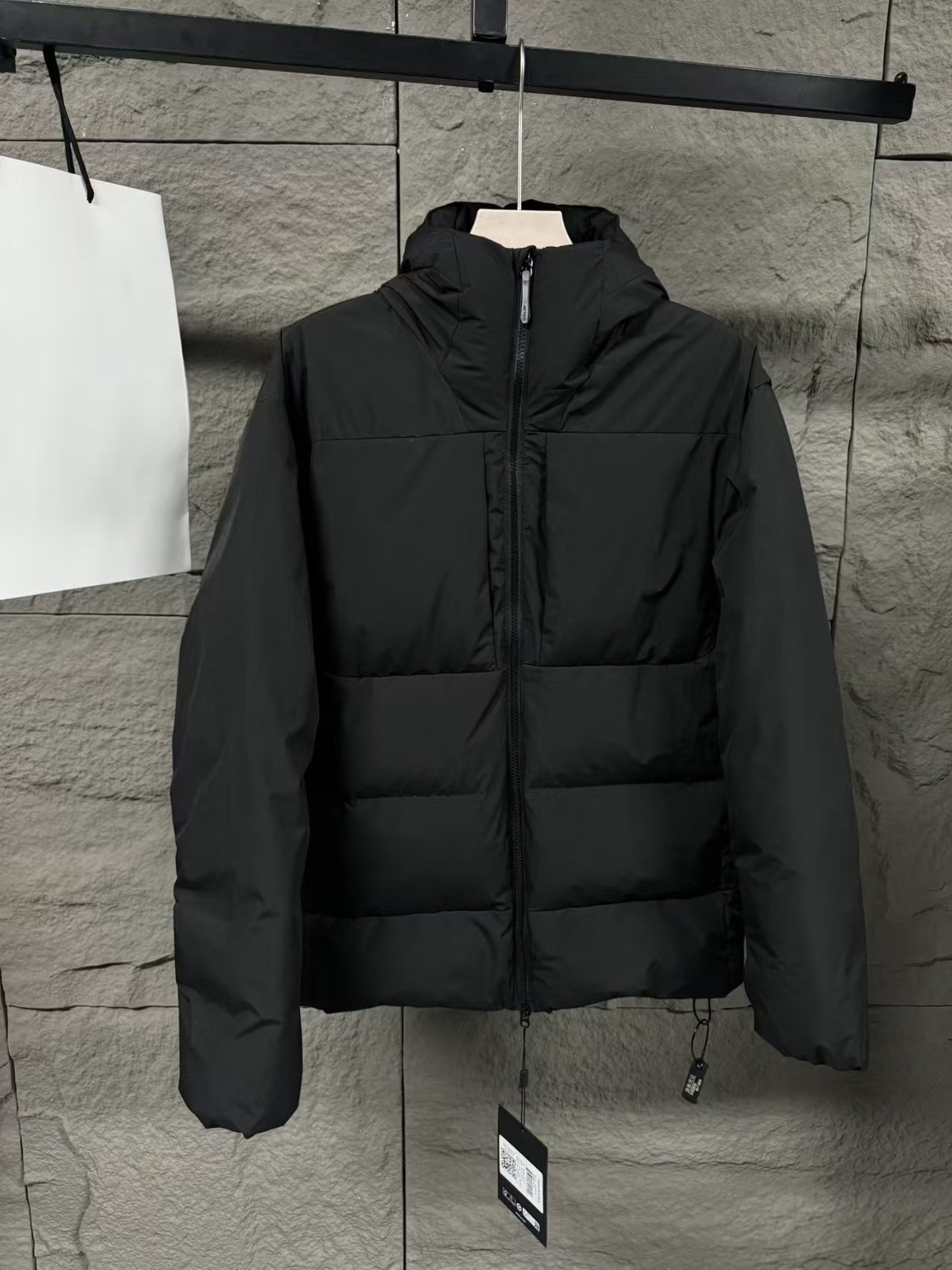 Bird 's Home Selection thorium SV cálido blanco terciopelo chaqueta de plumón gruesa abrigo alto esponjoso al aire libre a prueba de viento