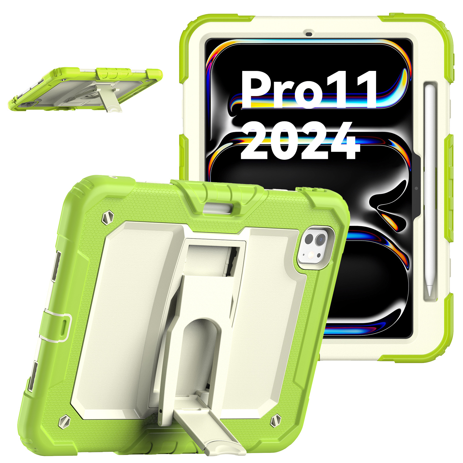 iPad Pro2024 nueva cubierta plana de silicona air6 manzana cubierta 11 pulgadas soporte anti-caída y anti-flexión