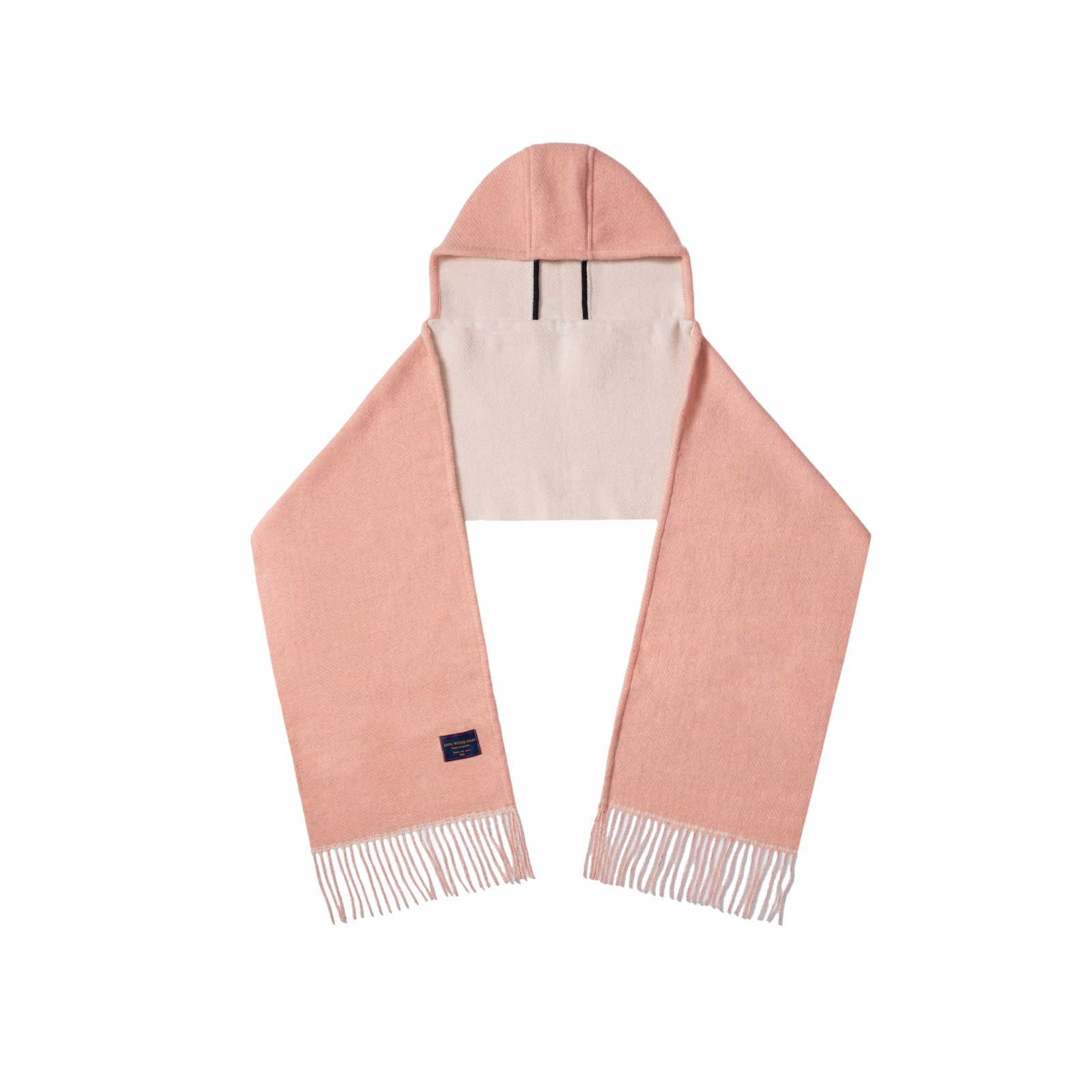 Capa de lana con capucha de doble cara nueva bufanda de todo fósforo para mujer otoño e invierno de alta gama babero de invierno chal simple al por mayor