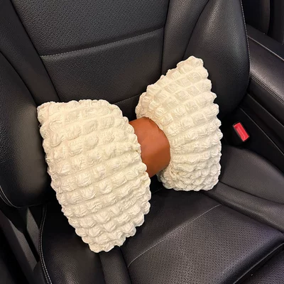 New Seat Cover, Seat cushion, seat cover - brown-puff-pillow