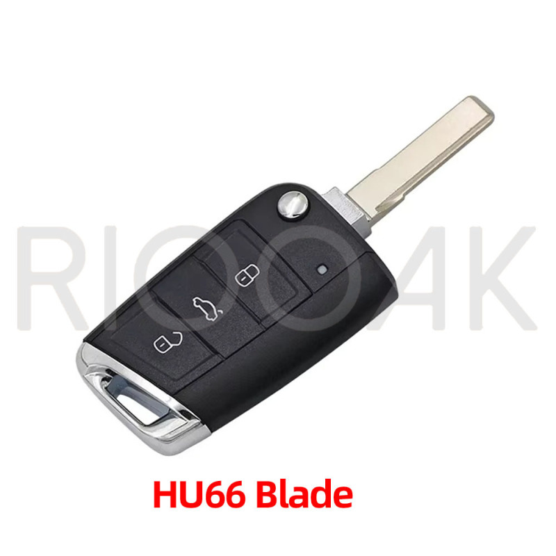 3キーフォルクスワーゲンシュコダックなどのリモコンカーのキーカバーHU66/HU162T Bladに適用します。|undefined