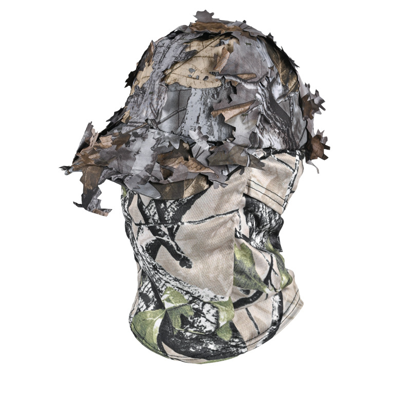 Hoja camuflaje sombrero penny cara completa máscara solar sombrero de montaña sombrero de pesca sombrero de camuflaje de verano sombrero de tropas especiales