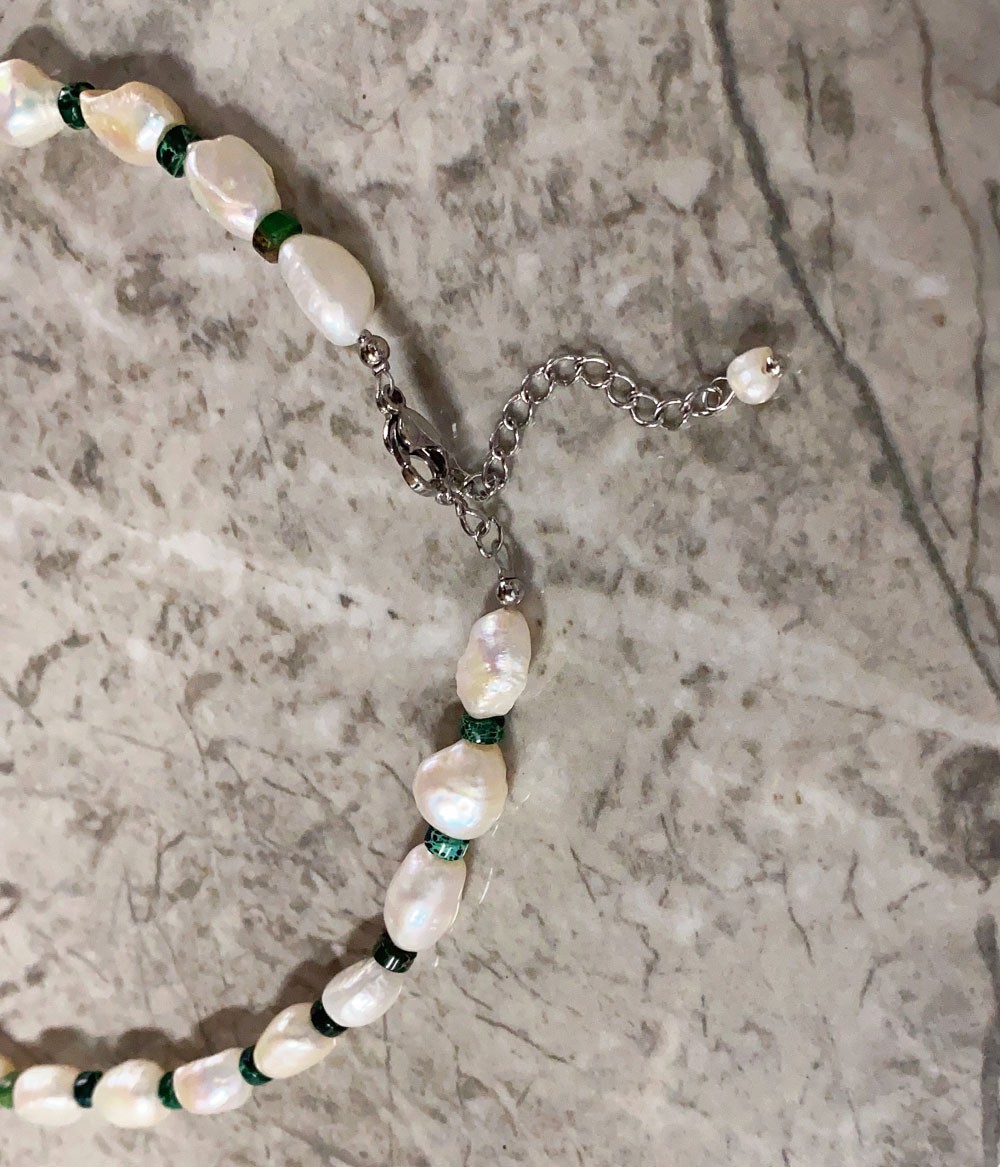 32g Weight Bracelets, Necklace Classification 2 PCS/Package Quantity Holiday, Daily Occasion Beaded, Freshwater Pearl, Titanium Steel Material Geometric Pattern Women's Gender Casual, Simple Style Style 2 PCS/Package Beaded Freshwater Pearl Titanium Steel Freshwater Pearl Jewelry Sets 34