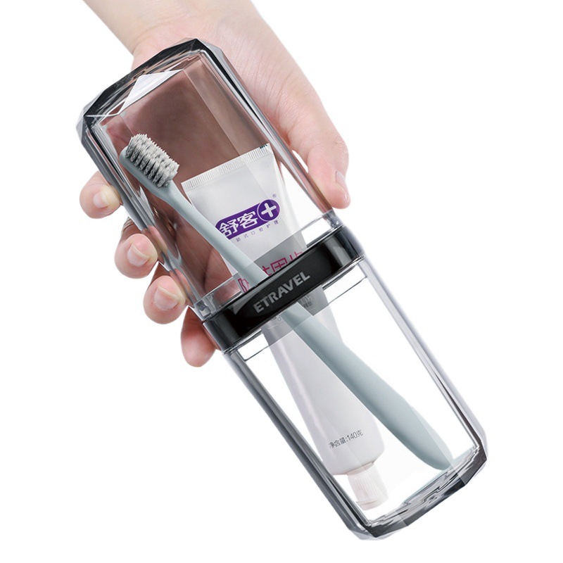 Traje de lavado de viaje taza de lavado enjuague bucal taza caja de cepillo de dientes viaje de negocios de lavado y cuidado caja de almacenamiento de cepillo de dientes de pasta de dientes portátil