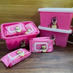 Hot Sale Strawberry Bear Wipes Thailand Vietnam Baby Hand Mouth Wipes Portable Cleaning Disposable Wipes Wholesale