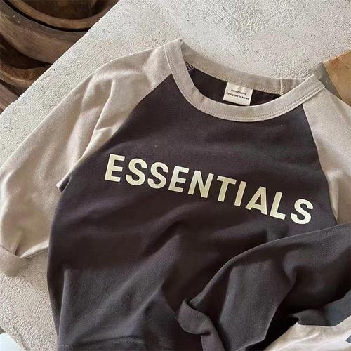 Children's long-sleeved T-shirts, boys' autumn and winter new children's casual tops, Korean style letter bottoming shirts for children, trendy