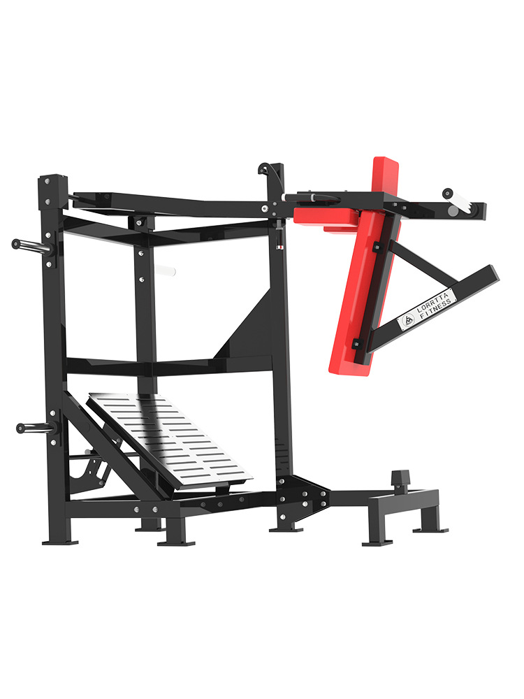 Equipo de Gimnasio Comercial Langming, Máquina de Sentadillas con Péndulo, Equipo Profesional para Entrenamiento de Piernas, Barra Completa para Sentadillas