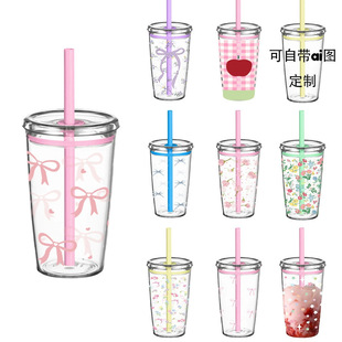 �羳450ml�Ό�Tritan���ܱ��̲豭���ȱ���ɫ�ǹ�����ˮ����y