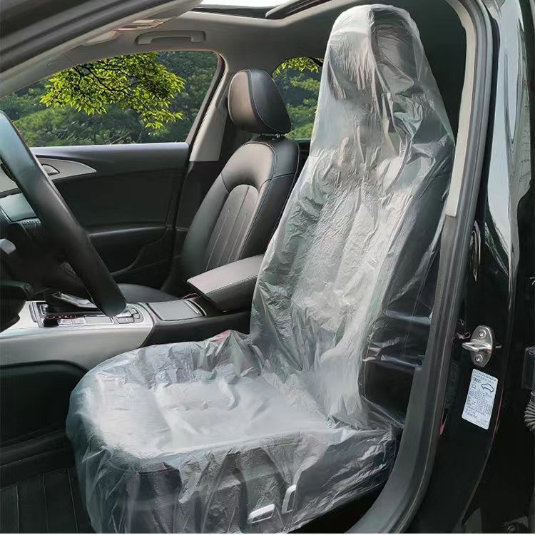 Suitable for car seat cushion protective cover disposable rear seat protective cover dustproof three-piece set main and auxiliary rear seat cover