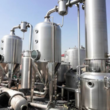 转让二手2吨MVR钛材蒸发器立式多效降膜蒸发器工业强制循环挥发器