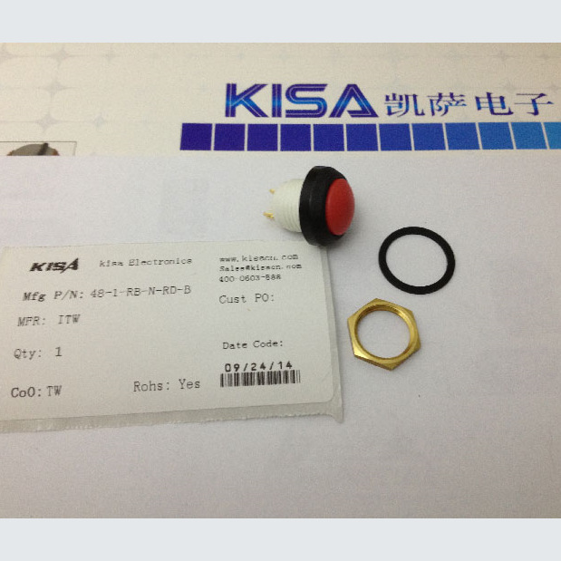 全新原装进口品牌按钮开关 ITW 48M112A 按钮开关