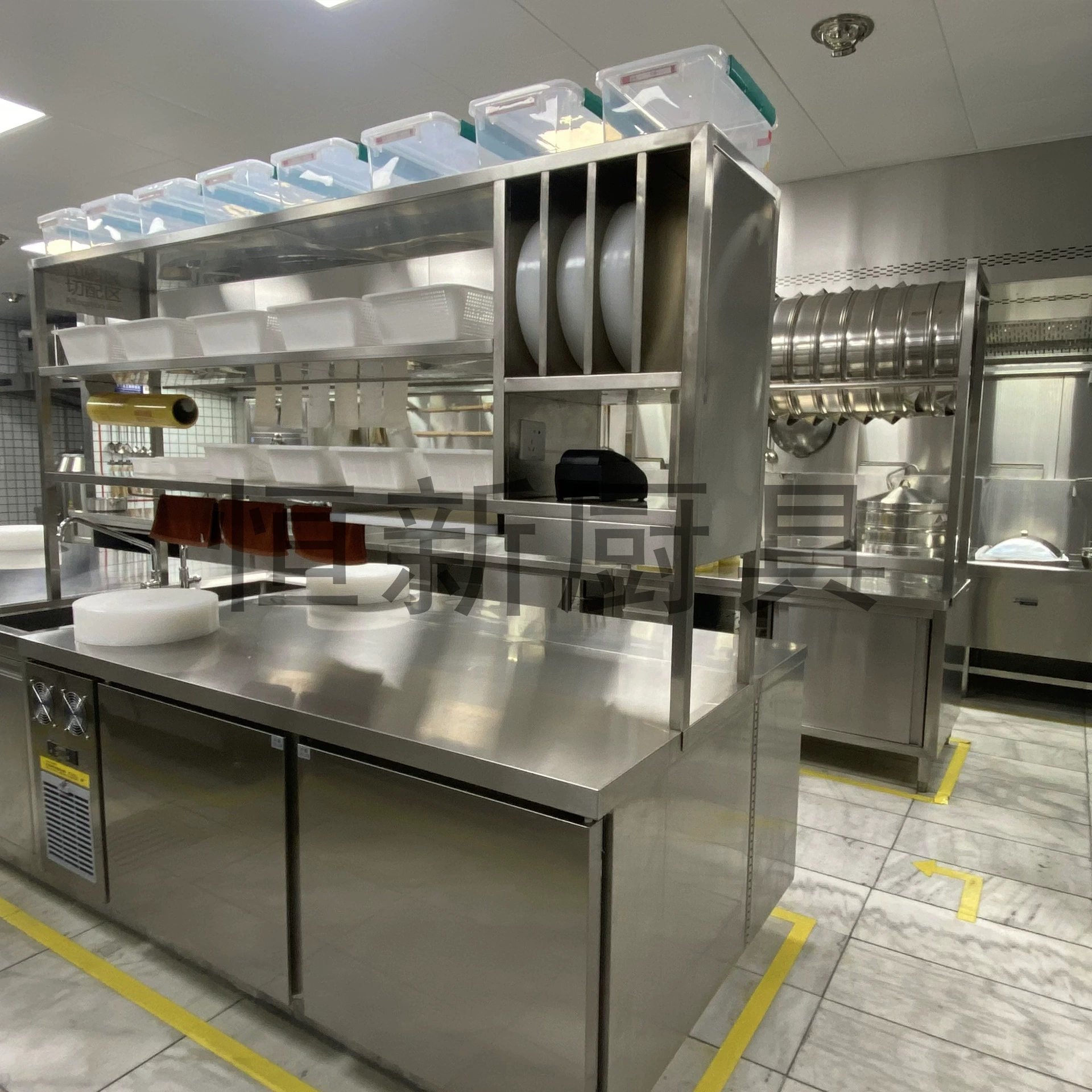 Коммерческое кухонное оборудование из нержавеющей стали, универсальная общественная инженерная кухня, полный набор инженерных фабричных прямых поставок, кухонная кухня для отеля