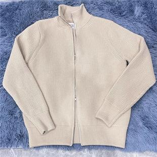 Thickened Zipper Wool Long-Sleeved Loose Cardigan Sweater Jacket Fashionable Knitwear Men's Casual All-Match