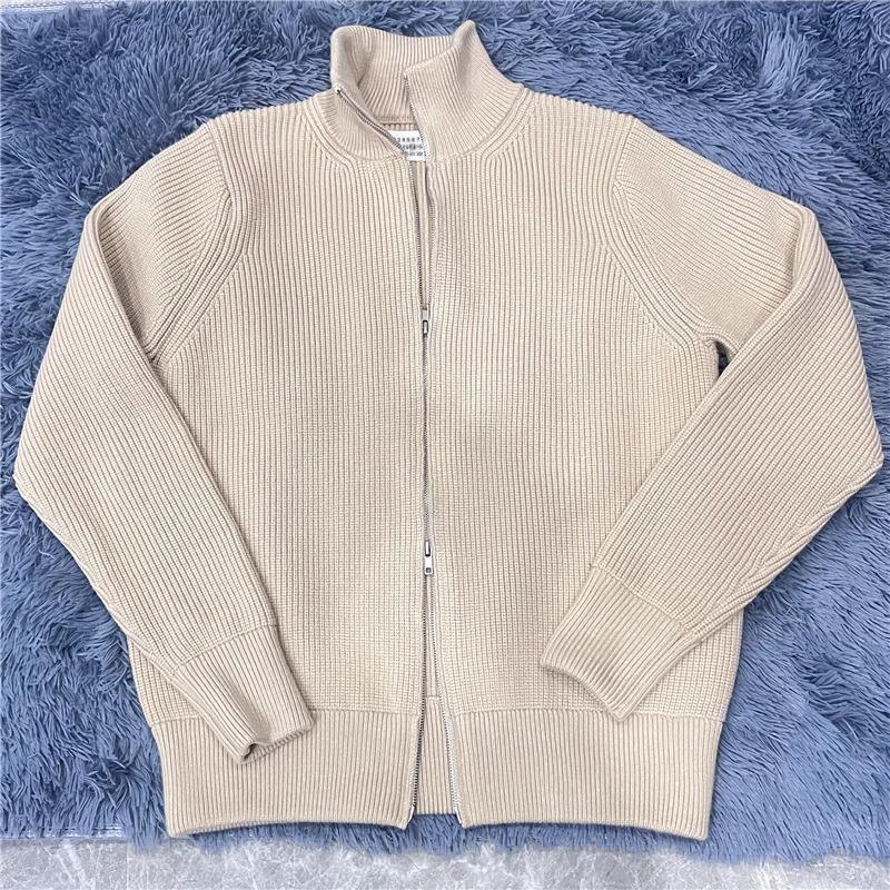 Thickened Zipper Wool Long-Sleeved Loose Cardigan Sweater Jacket Fashionable Knitwear Men's Casual All-Match
