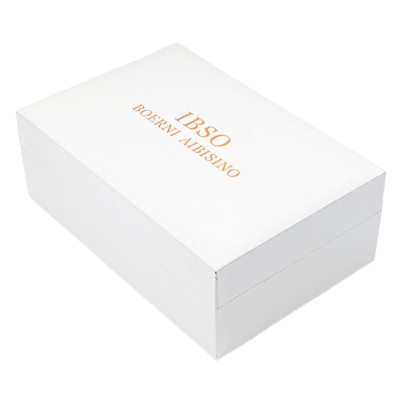 IBSO reloj traje caja de regalo blanco cuadrado caja de joyería caja Flip cubierta caja de regalo caja de recuerdo