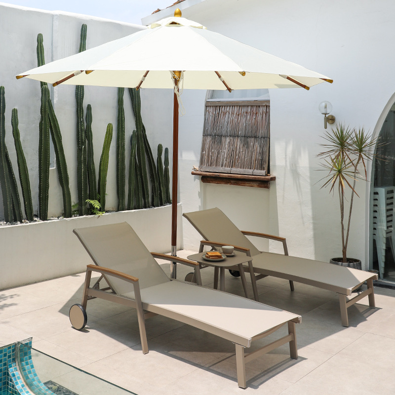 Al Aire Libre cama Villa piscina Hotel playa patio jardín al aire libre terraza ocio impermeable protección solar plegable reclinable image 13