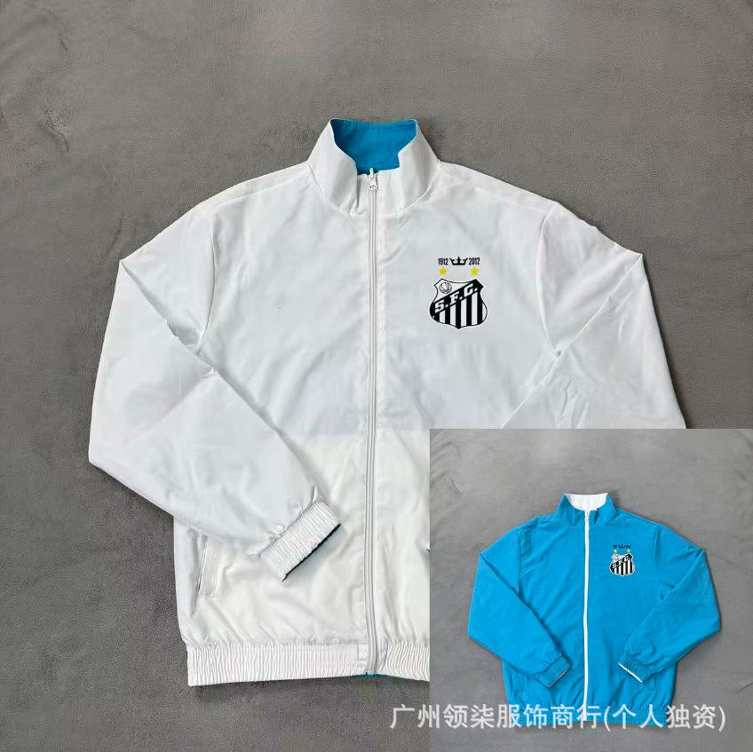 Nuevo fútbol de doble cara chaqueta de algodón Brasil París México Arsenal Alemania BairbaL impermeable