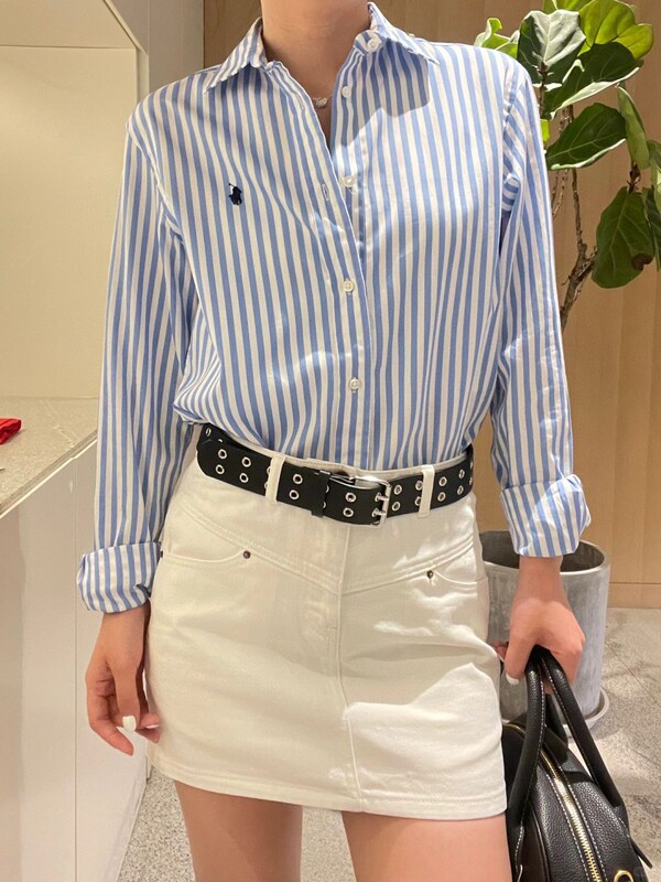 Correct Version of War Maraf Color Style Old Money Style Cotton Poplin Striped Casual Shirt Long Sleeve Dropshipping