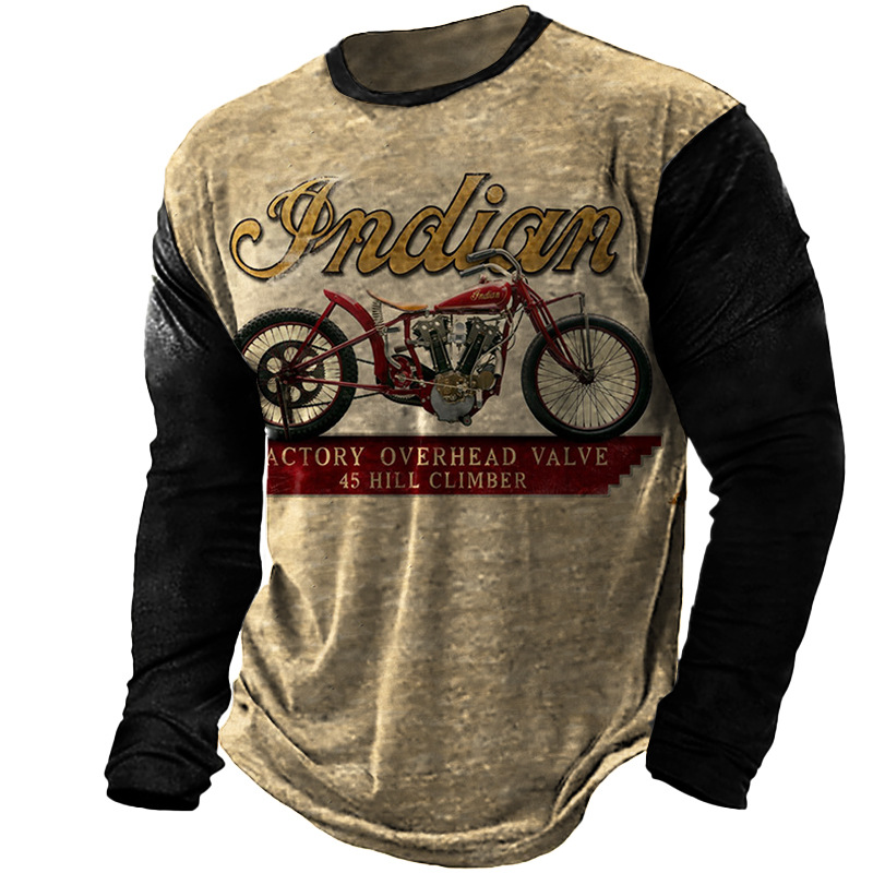 2024 Europa y Estados Unidos comercio exterior otoño nuevo estilo Amazon transfronterizo moda masculina impresión 3D graffiti camiseta de manga larga para hombres