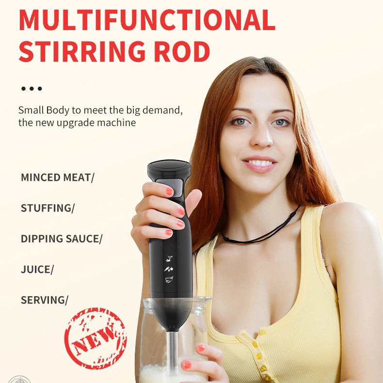 Cross-border new baby food supplement machine cooking stick multi-functional small stainless steel mixer household kitchen meat grinder