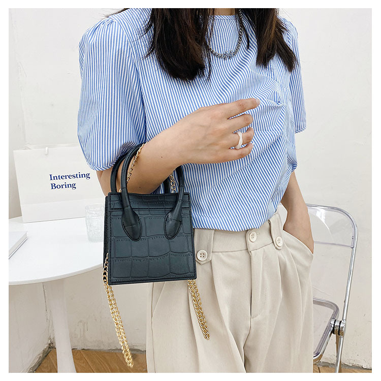 2025 Cross-border new popular smiling face bag, small square bag, fashionable and versatile chain hand bag, shoulder and crossbody jelly women's bag undefined