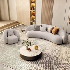 zsr北歐時尚院網紅款沙發小戶型現代羊羔絨輕奢出租屋接待室