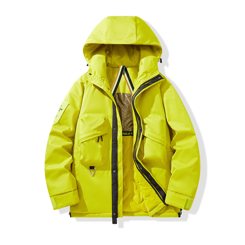 Outdoor Tooling Cotton-padded Men's Loose Three-proof Hooded Warm Graphene Cotton-padded Men's_viptrois.com