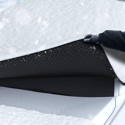 insulation thickened snow shield aluminized film — Car snow shield