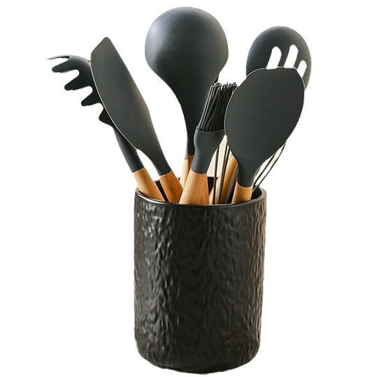 barril de almacenamiento de roca de cerámica para utensilios de cocina domésticos barril de almacenamiento de utensilios de cocina barril de almacenamiento de palillos barril de cocina barril de almacenamiento de palillos barril de cocina