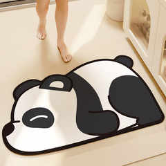 New cartoon bathroom door non-slip mats home bathroom entrance absorbent floor mats toilet quick-drying soft mats