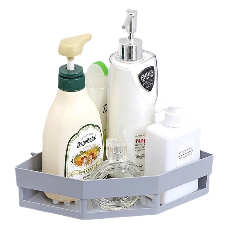 Triángulo de almacenamiento de rack de almacenamiento de baño cocina baño artículos de tocador estante de almacenamiento de trípode