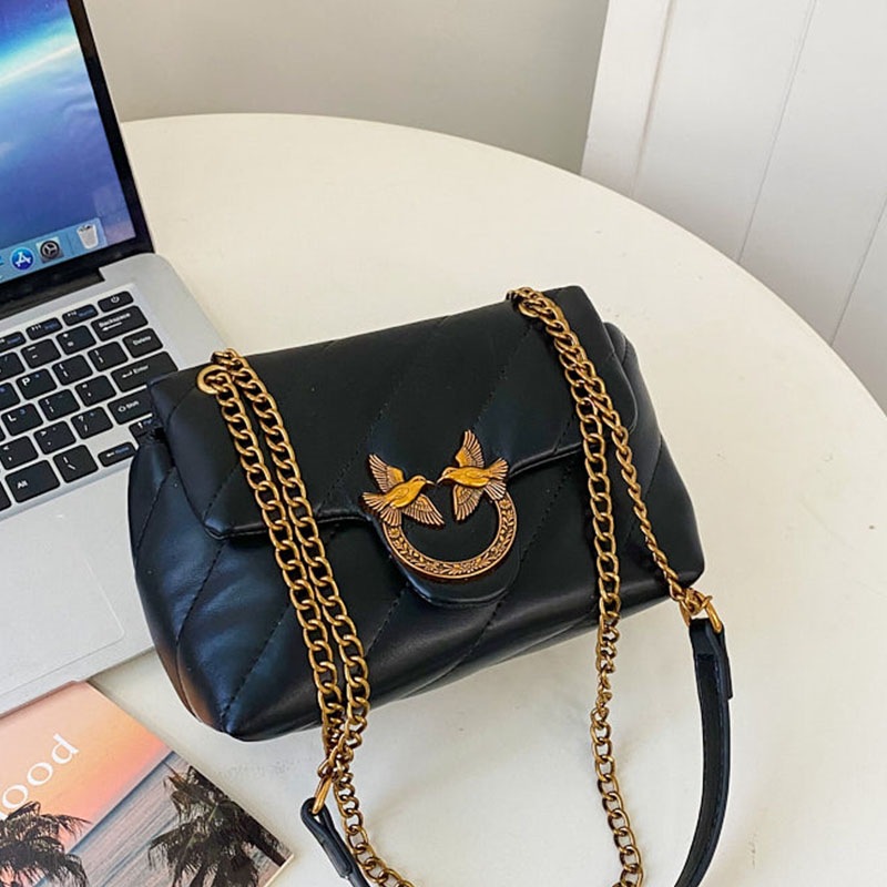 Bolso de mujer bolso de invierno nuevo bolso de cadena con nicho bolso de moda francesa de hombro de mujer diamante 100 sensación de lujo ligero bajo las axilas