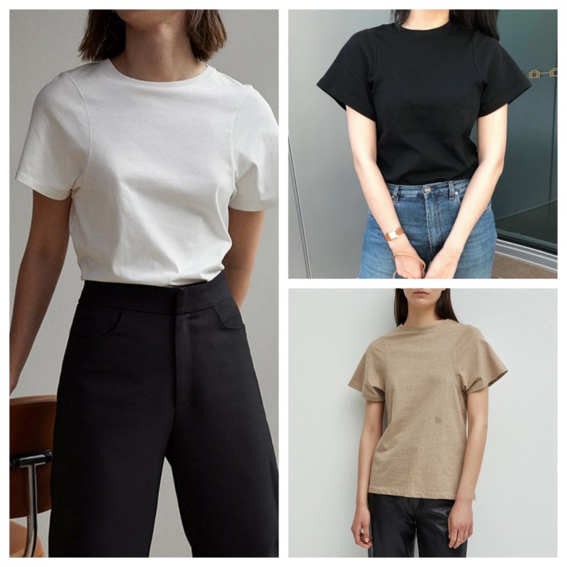 隆美 TOT短袖T恤女2025夏季新款北欧风简约休闲基础款体恤衫上衣