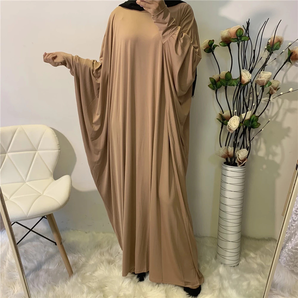 Women's Clothing Effortless Batwing Sleeve Dress, Solid Color Casual Shift Dress For Women_ecoleips.com