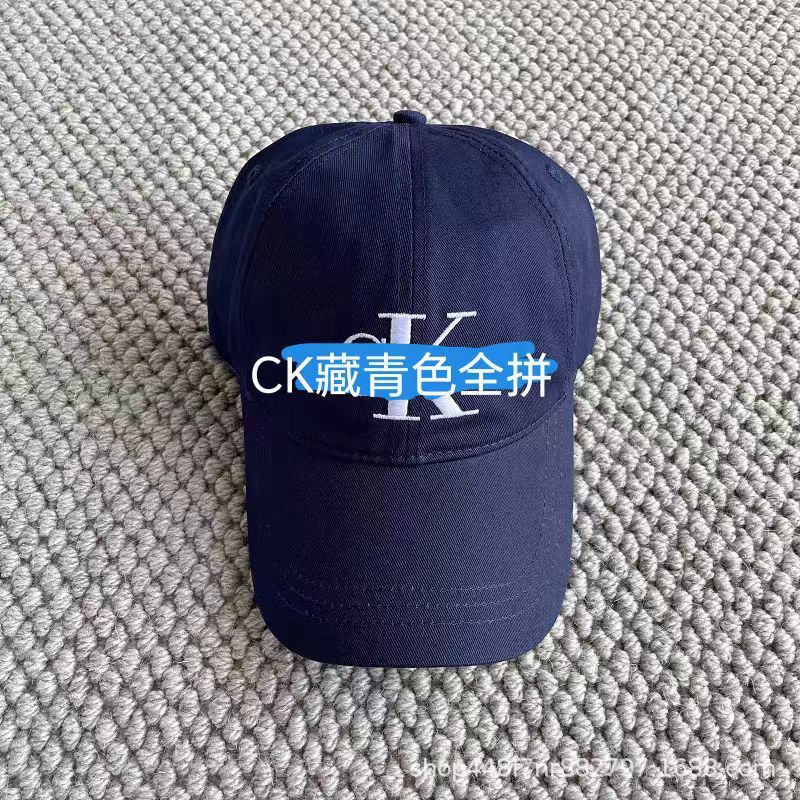 CK帽子刺绣字母棒球帽女同款百搭牛仔帽鸭舌帽加宽显脸小夏季遮阳|undefined